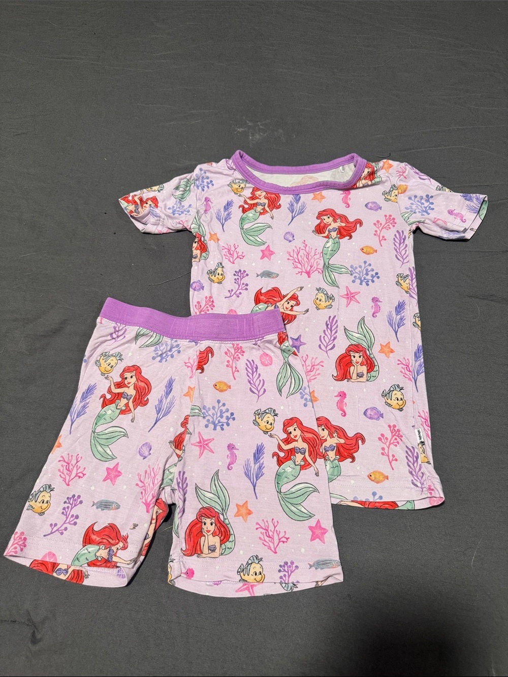 🖤Little Sleepies Disney’s The Little Mermaid Short Sleeve Pajama Set🖤